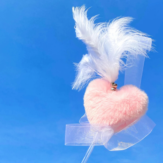 Pink Furry Heart Fairy Cat Teaser